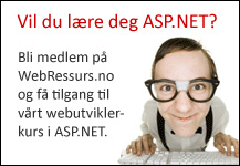 Webutvikler kurs ASP.NET, C#, CSS mm.